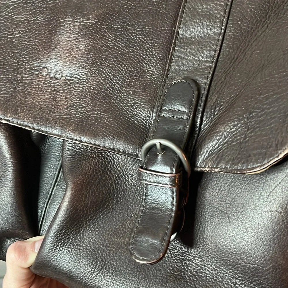 Leather Solo Message 15 inches Laptop storage